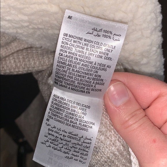 Style & co tan Sherpa collar open front cardigan! - Picture 7 of 7